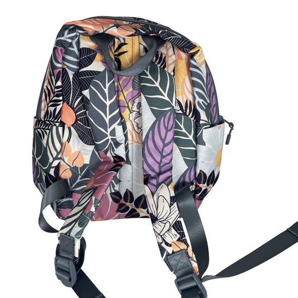 Vera Bradley Lighten Up Essential Compact Backpack Palm Floral NWT 12.5" x 12.5" - Picture 2 of 8